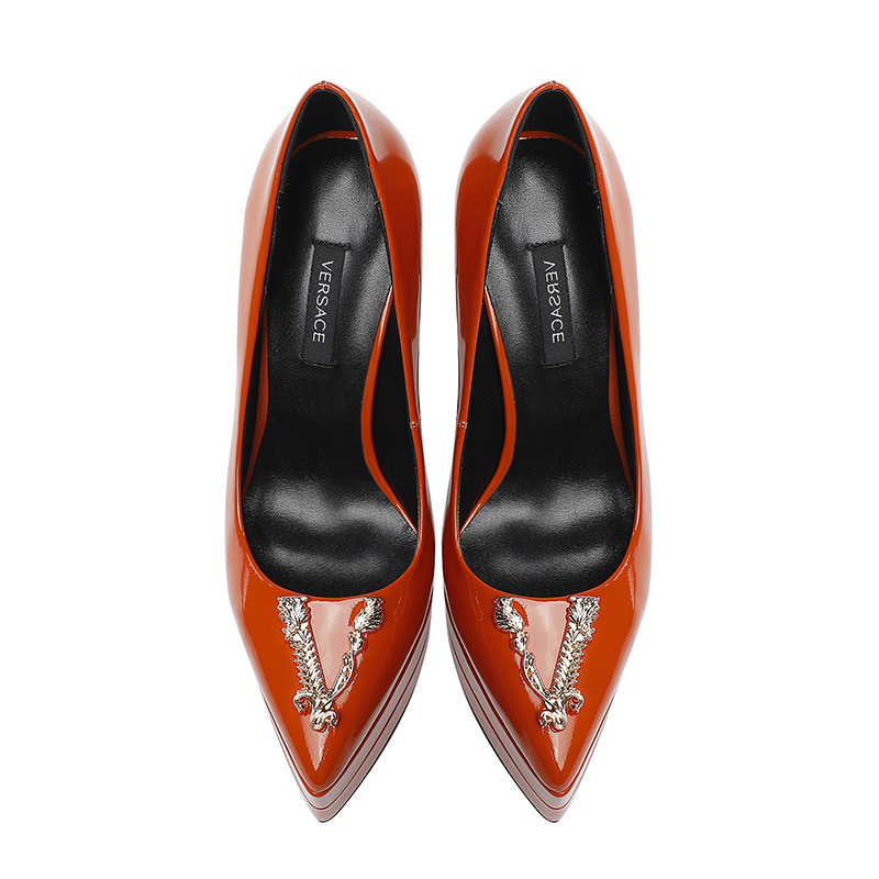 precio de fábrica: suela de goma m Suela de cuero m.. Yardage: 34-42 Versace nuevo super tacón alto 