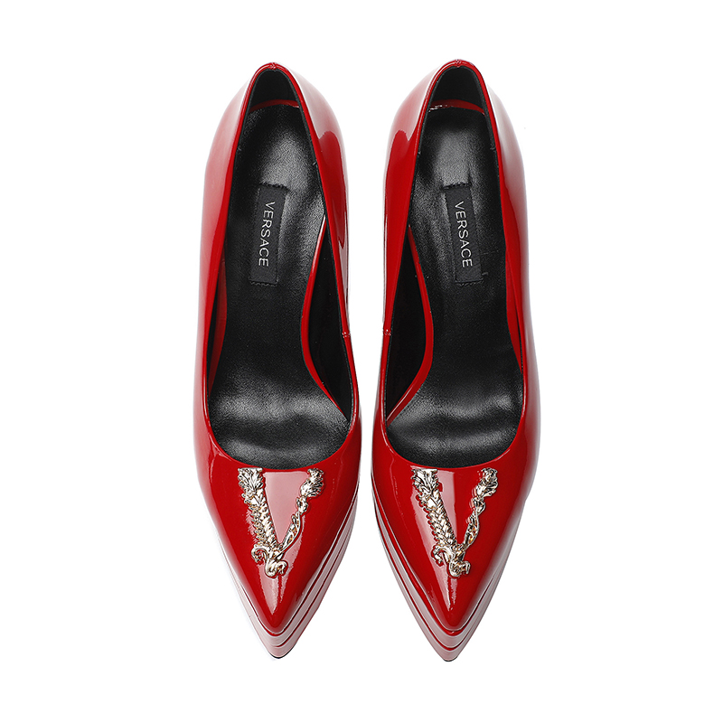 precio de fábrica: suela de goma m Suela de cuero m.. Yardage: 34-42 Versace nuevo super tacón alto 