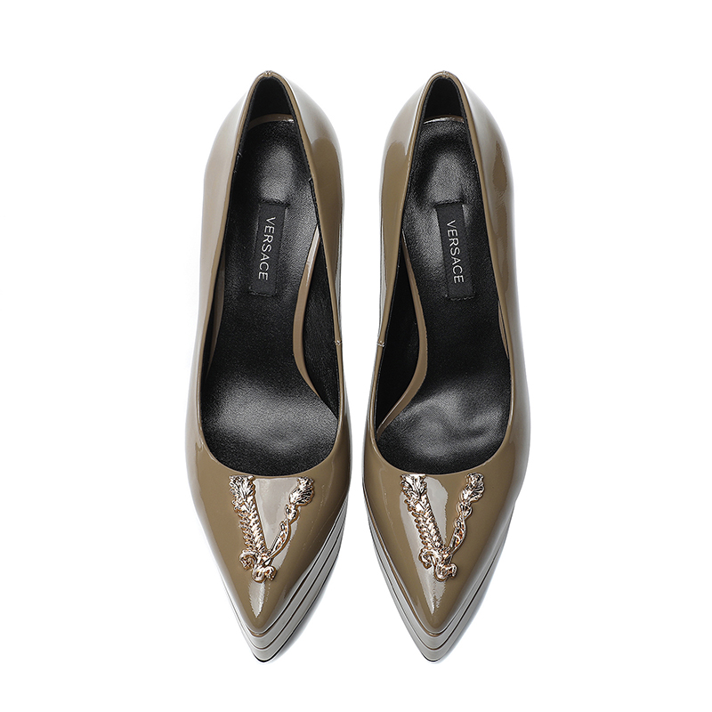 precio de fábrica: suela de goma m Suela de cuero m.. Yardage: 34-42 Versace nuevo super tacón alto 