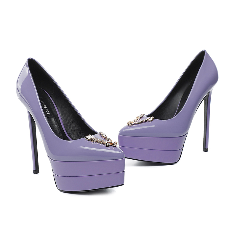 precio de fábrica: suela de goma m Suela de cuero m.. Yardage: 34-42 Versace nuevo super tacón alto 