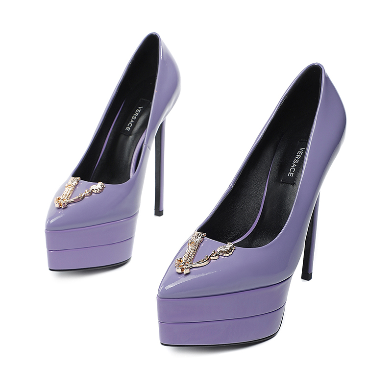 precio de fábrica: suela de goma m Suela de cuero m.. Yardage: 34-42 Versace nuevo super tacón alto 