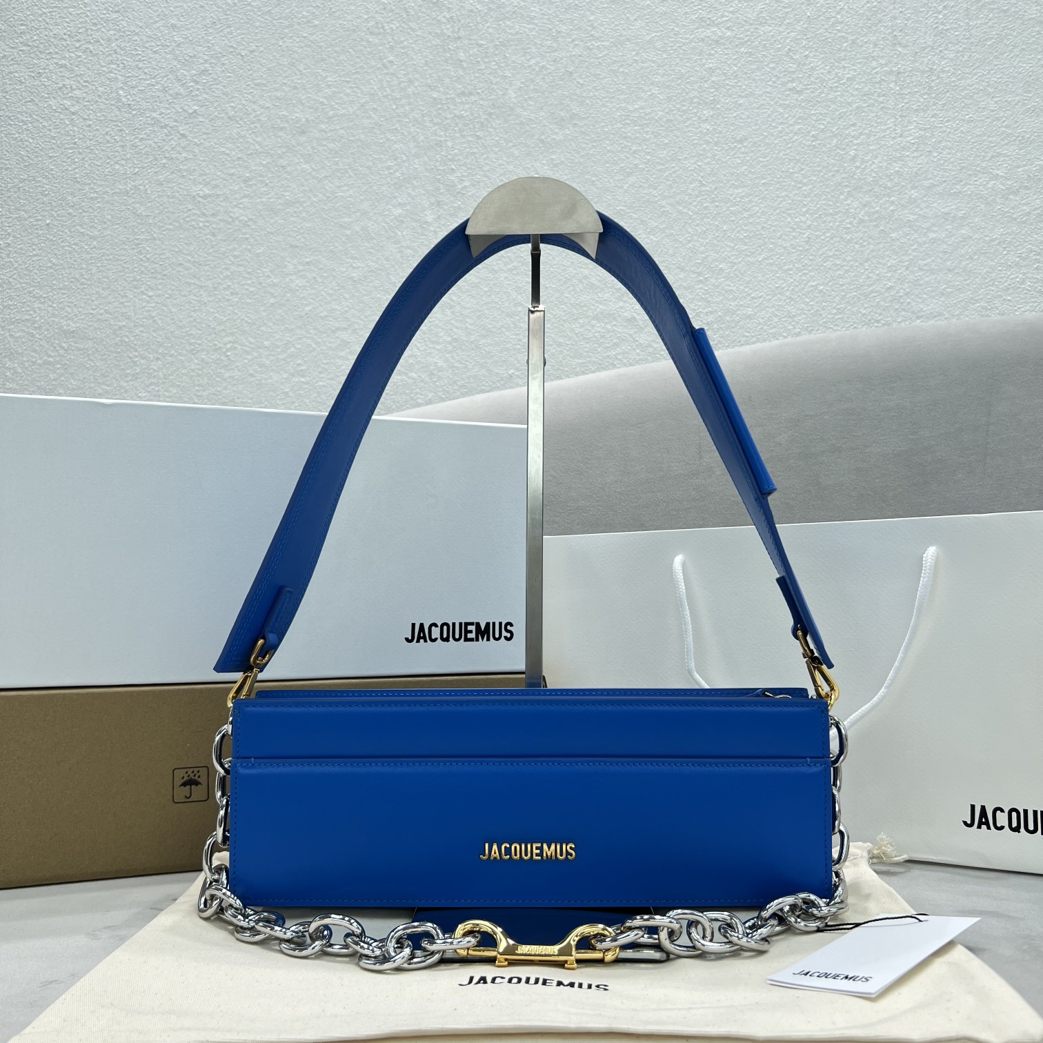 Jacquemus Bags Handbags Blue Gold Vintage Chains