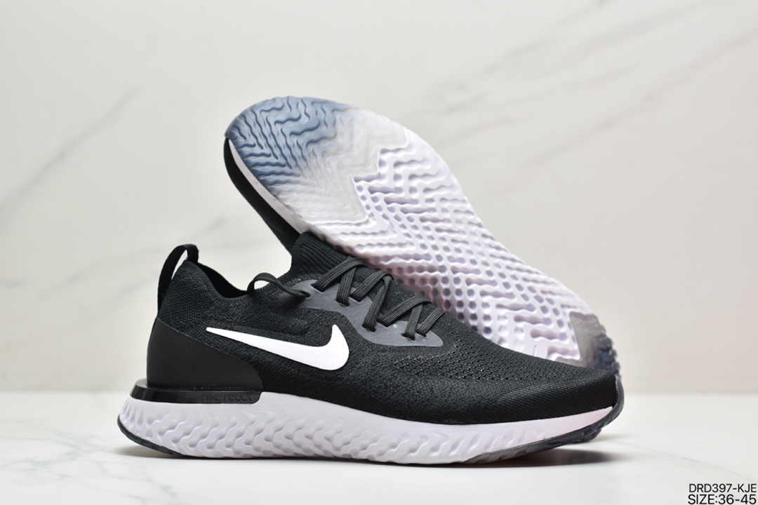 110 耐克Nike Epic React Flyknit 瑞亚超跑立体织面弹性发泡缓震鞋底 AQ0067