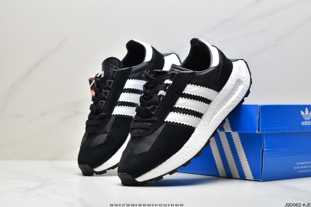 200 阿迪达斯adidas Racing 1 Boost Prototype  速度轻盈复古系列百搭透气运动慢跑鞋GW4412