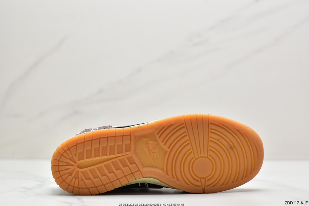 230 真标耐克Nike Dunk Scrap系列 缝合怪 黑灰色 Nike Dunk Scrap 系列休闲气垫板鞋DC9723