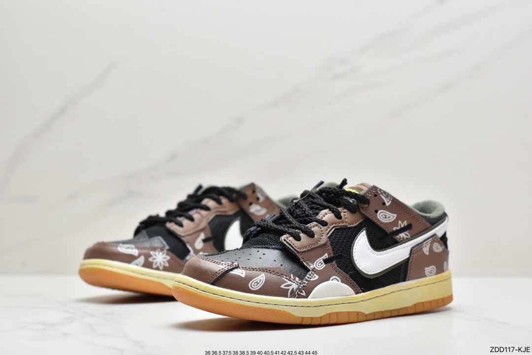 230 真标耐克Nike Dunk Scrap系列 缝合怪 黑灰色 Nike Dunk Scrap 系列休闲气垫板鞋DC9723