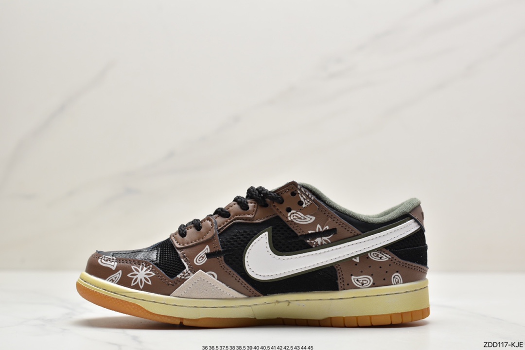 230 真标耐克Nike Dunk Scrap系列 缝合怪 黑灰色 Nike Dunk Scrap 系列休闲气垫板鞋DC9723