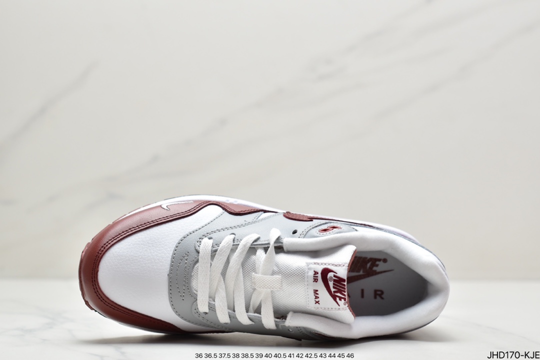 190 真标耐克 Air max 1 暗红Nike Air Max 1 Premium ”Spiral Sage” 暗红DB5074