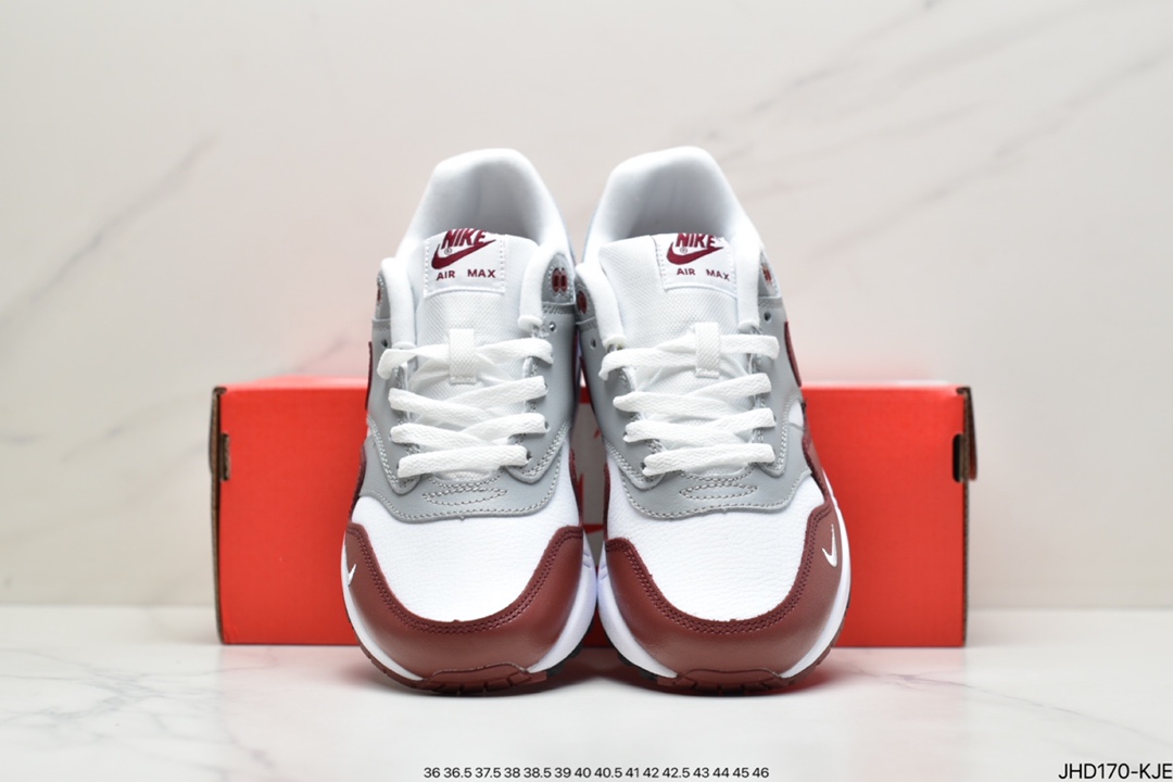 190 真标耐克 Air max 1 暗红Nike Air Max 1 Premium ”Spiral Sage” 暗红DB5074