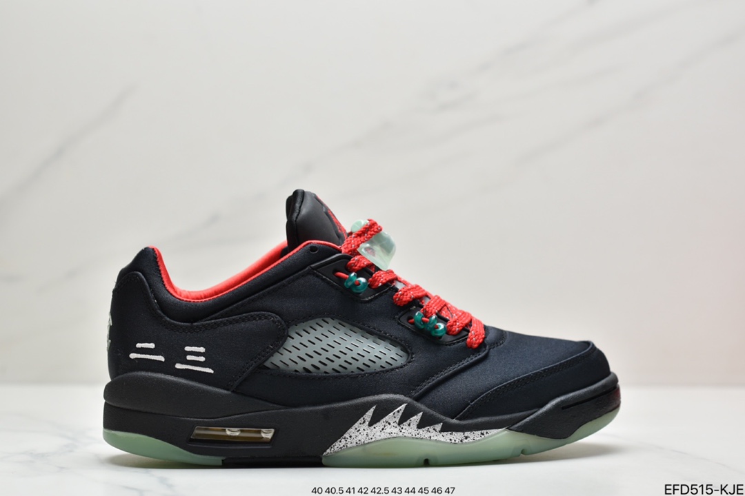 390 Air Jordan Retro 5 “Anthracite”3M反光媒黑 乔丹AJ5代低帮复古休闲文化篮球鞋DM4640
