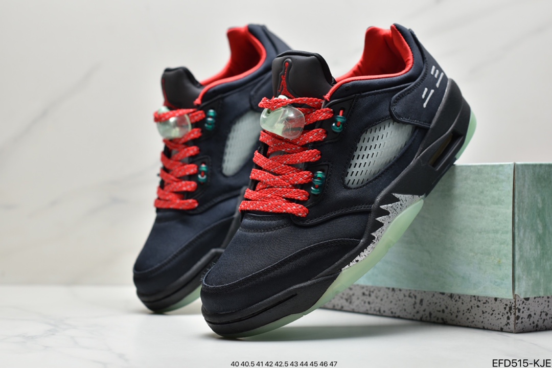 390 Air Jordan Retro 5 “Anthracite”3M反光媒黑 乔丹AJ5代低帮复古休闲文化篮球鞋DM4640