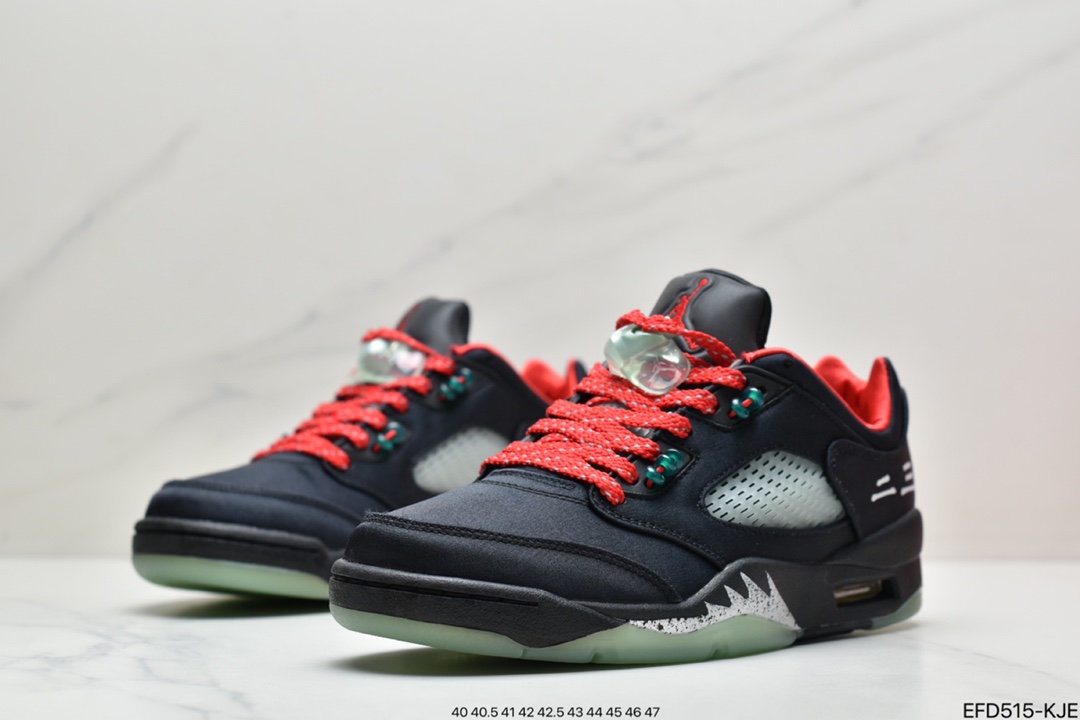 390 Air Jordan Retro 5 “Anthracite”3M反光媒黑 乔丹AJ5代低帮复古休闲文化篮球鞋DM4640
