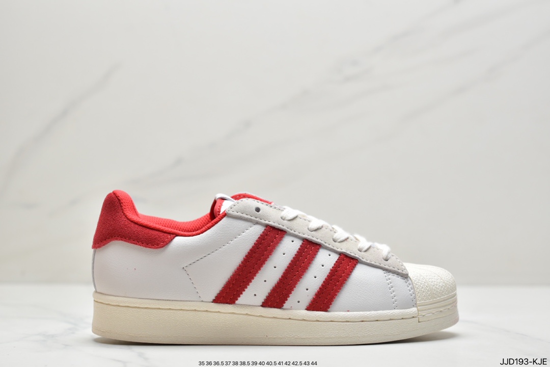 130 阿迪达斯adidas三叶草 Originals Superstar”White/Black/Gold”贝壳头经典百搭休闲运动板鞋 GY5986