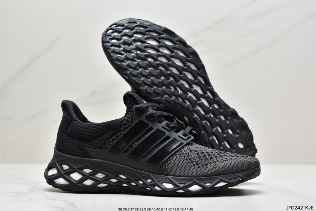 170 阿迪达斯ULTRABOOST WER DNA针织透气鞋面真爆大底复古跑鞋GY4166