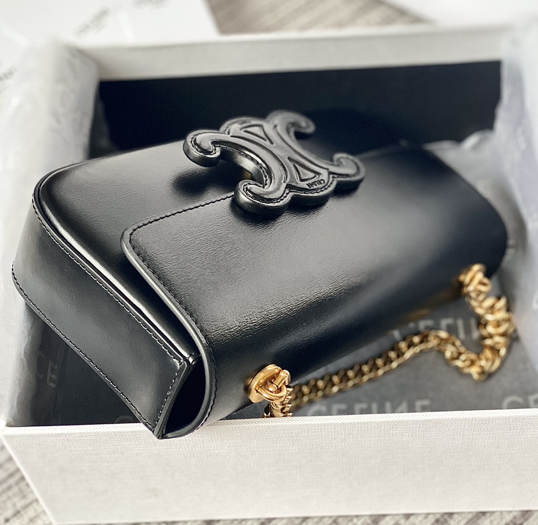 CELINE赛琳CUIR TRIOMPHE 凯旋门链条肩背包199242