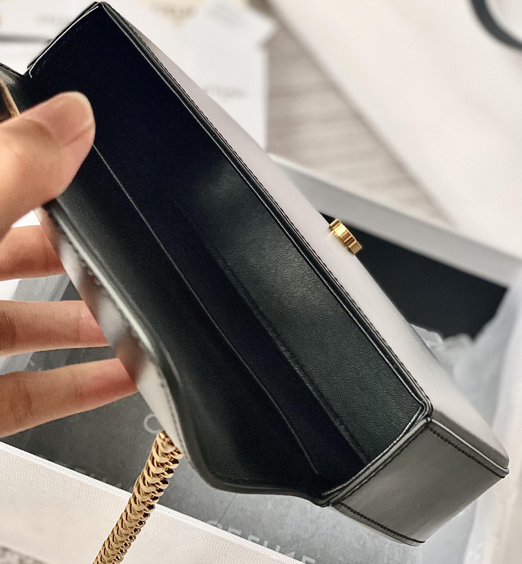 CELINE赛琳CUIR TRIOMPHE 凯旋门链条肩背包199242