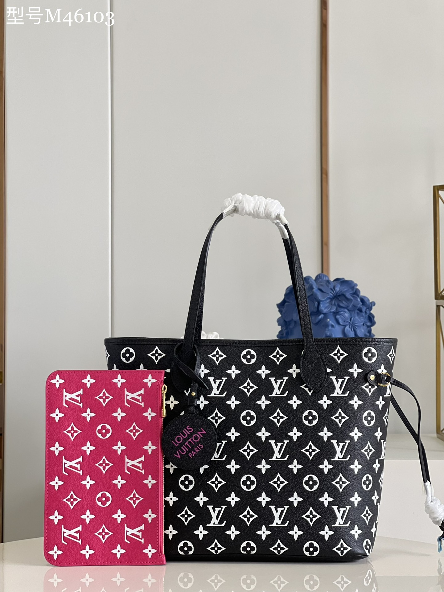Louis Vuitton LV Neverfull Bags Handbags Empreinte​ Cowhide M46103