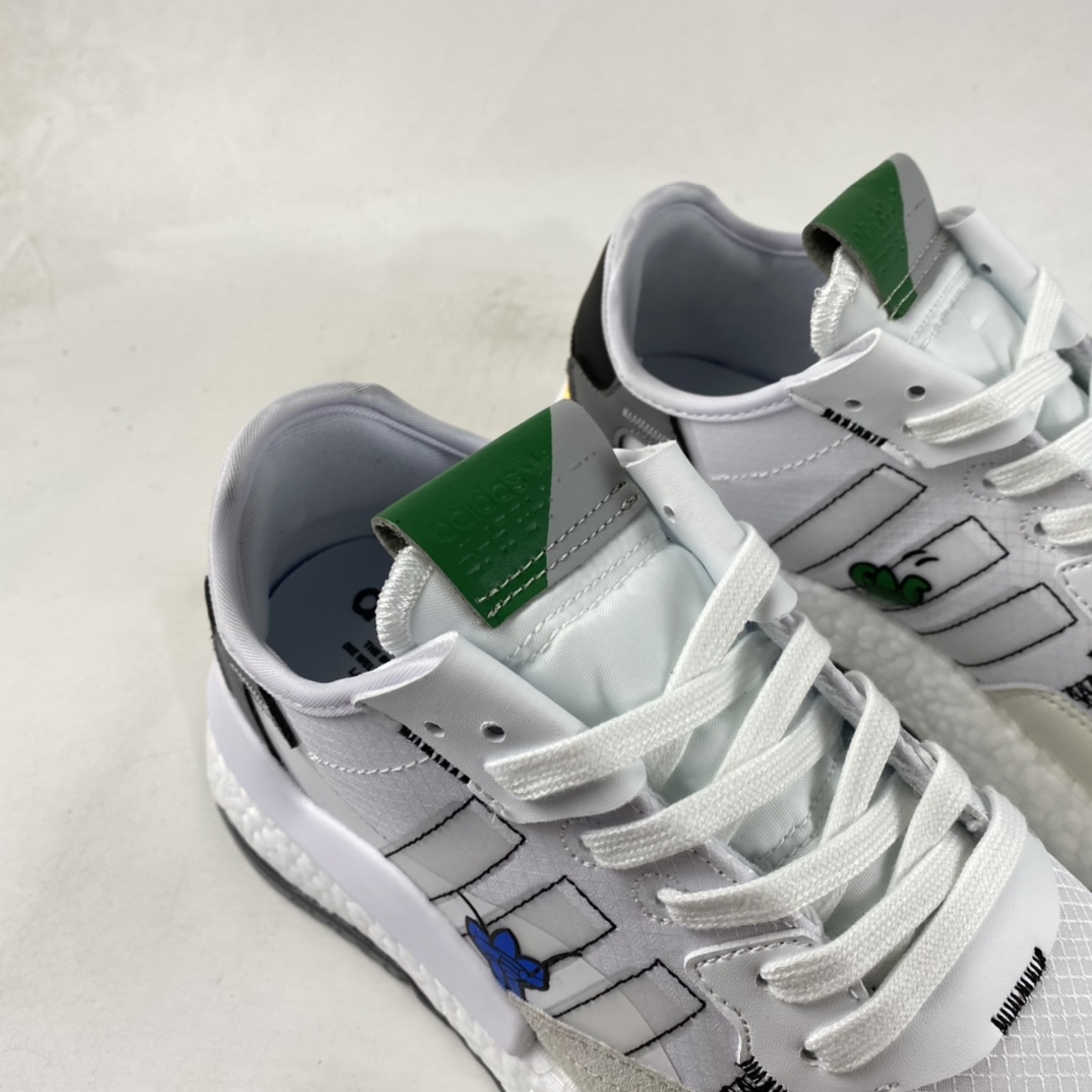 P180 Adidas  Nite Jogger Boost 阿迪夜行者爆米花大底复古跑鞋 HP9113
