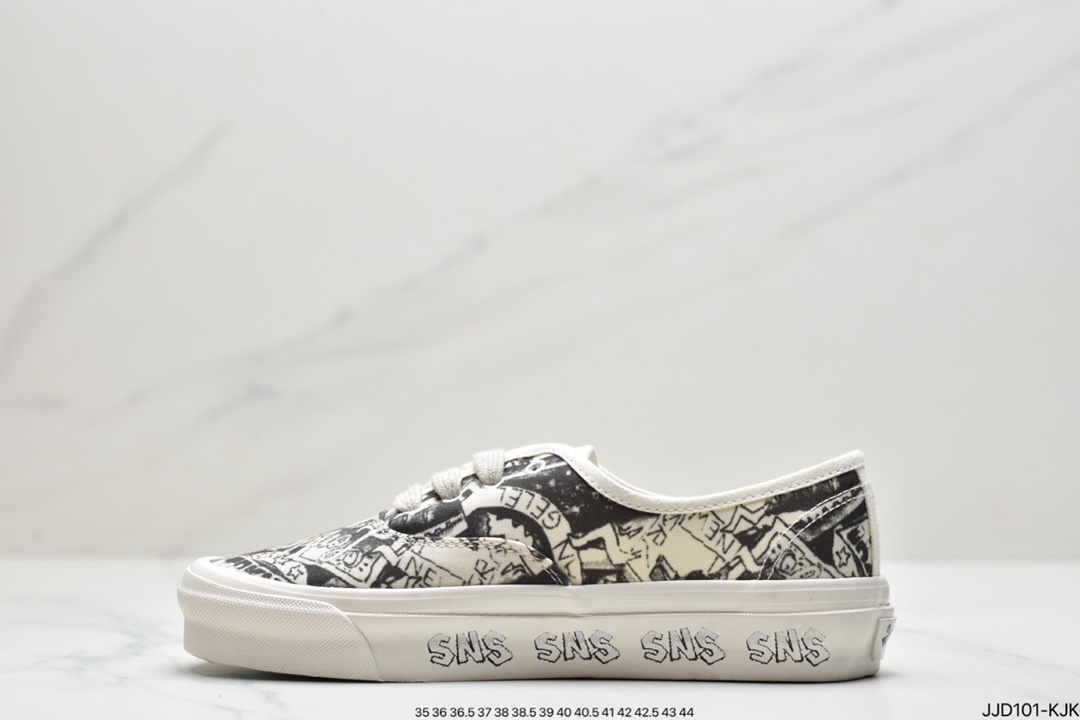 130 范斯VANS Bold Ni”Denim Blue/ BANDANA”经典复古大LOGO低帮百搭休闲运动硫化板鞋