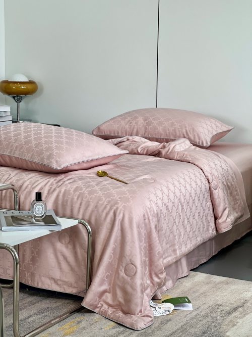 Celine 60s Tencel Jacquard Summer Quilt - Simple Luxury Summer Bedding Set 1 Celine 60s Tencel Jacquard Summer Quilt - Simple Luxury Summer Bedding Set