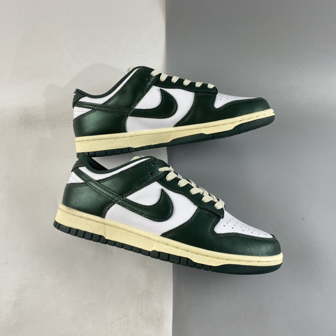 P260 Nike SB Dunk Low ”Vintage Green” 海军绿做旧 SB扣碎篮板时尚休闲板鞋 DQ8580-100
