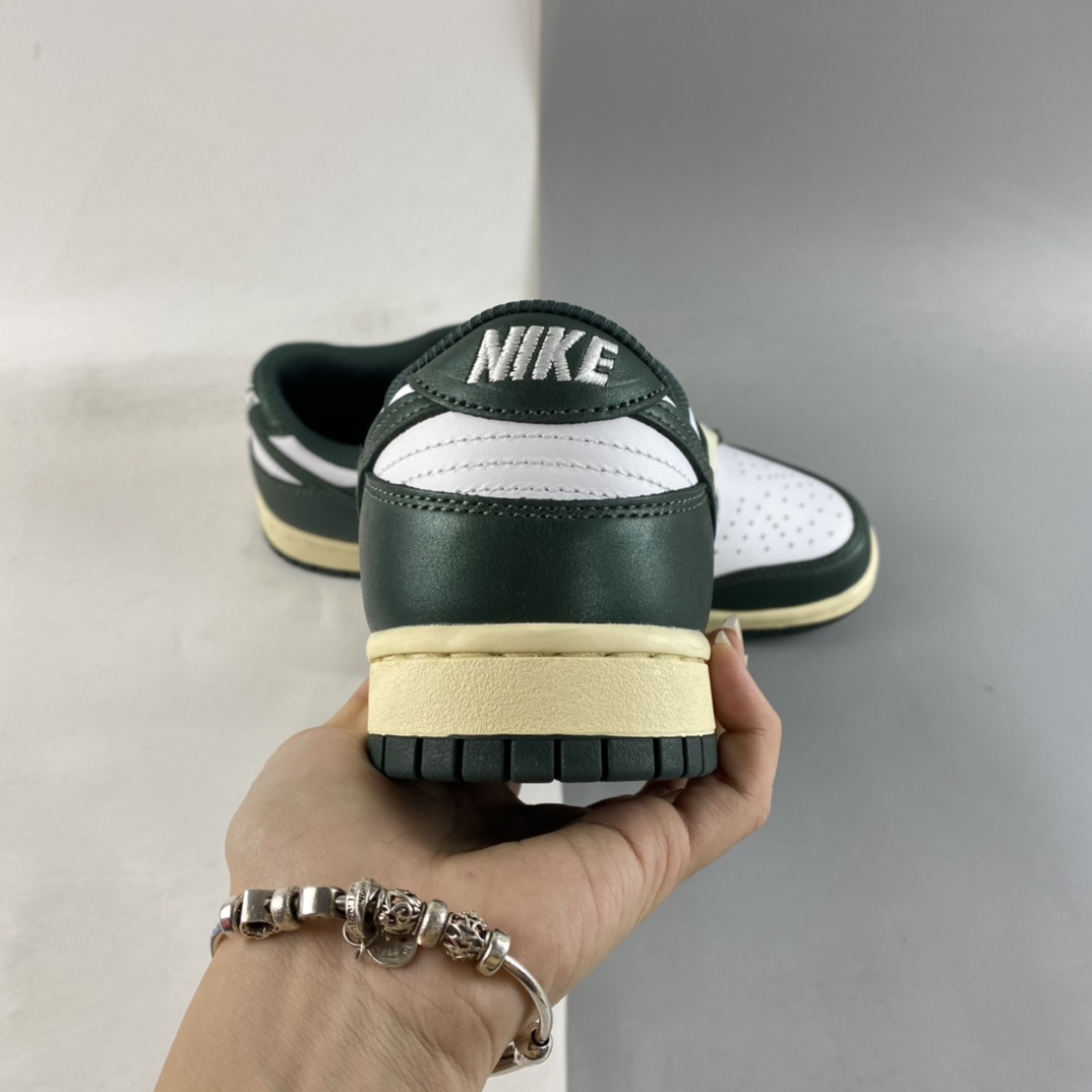 P260 Nike SB Dunk Low ”Vintage Green” 海军绿做旧 SB扣碎篮板时尚休闲板鞋 DQ8580-100