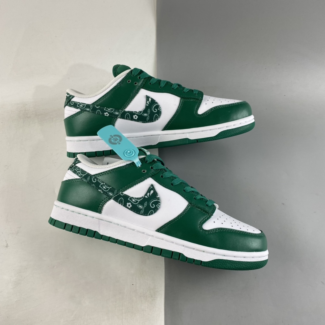 P220  Nike Dunk Low ”Green Paisley” 腰果花白绿 SB扣碎篮板时尚休闲板鞋 DH4401-102