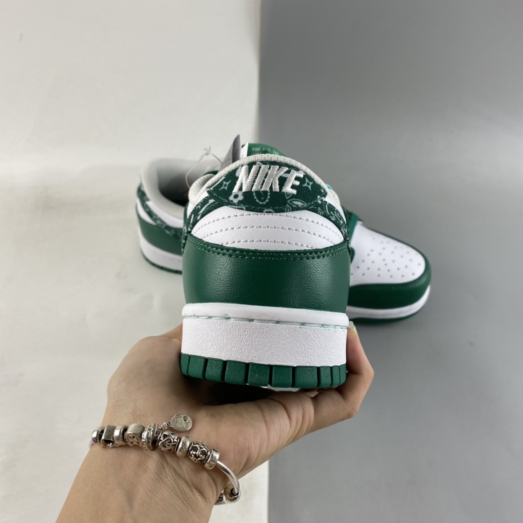 P220  Nike Dunk Low ”Green Paisley” 腰果花白绿 SB扣碎篮板时尚休闲板鞋 DH4401-102