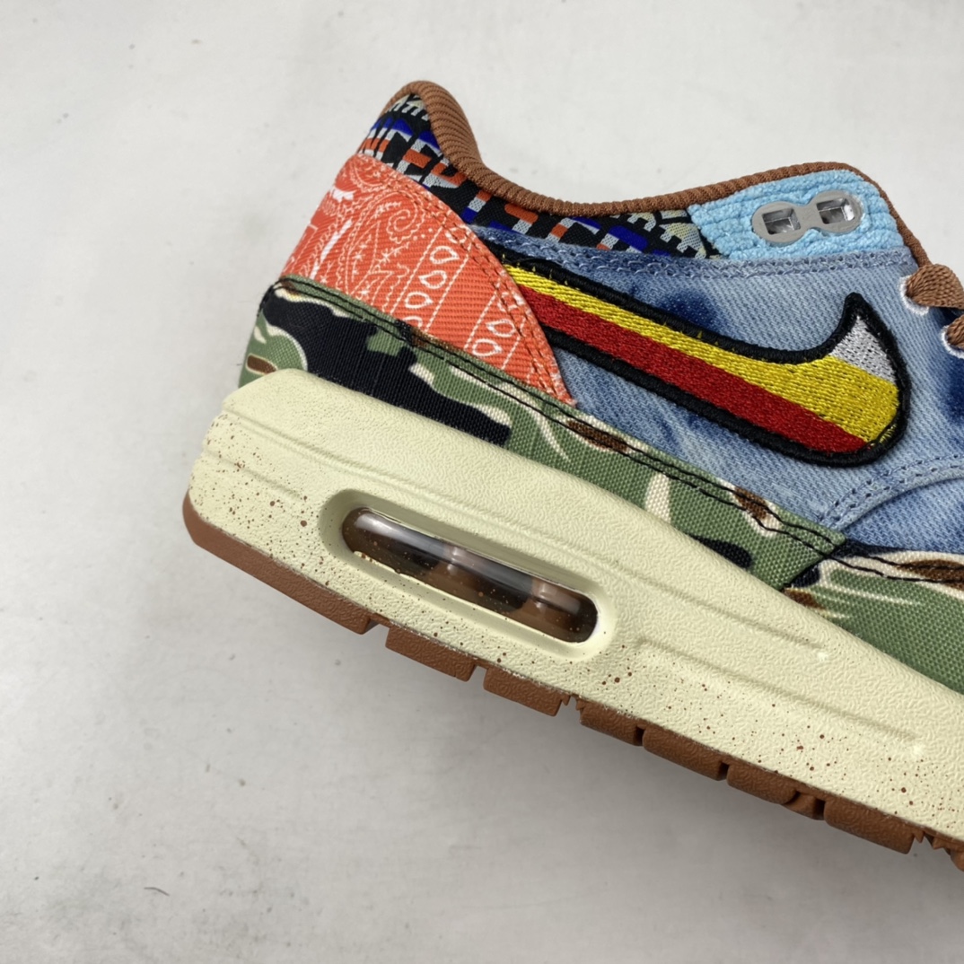 P240  藤原浩主理品牌Fragment Design x Nike Air Max 1 Premium SP”White/Royal/Black”初代慢跑鞋DN1803-900