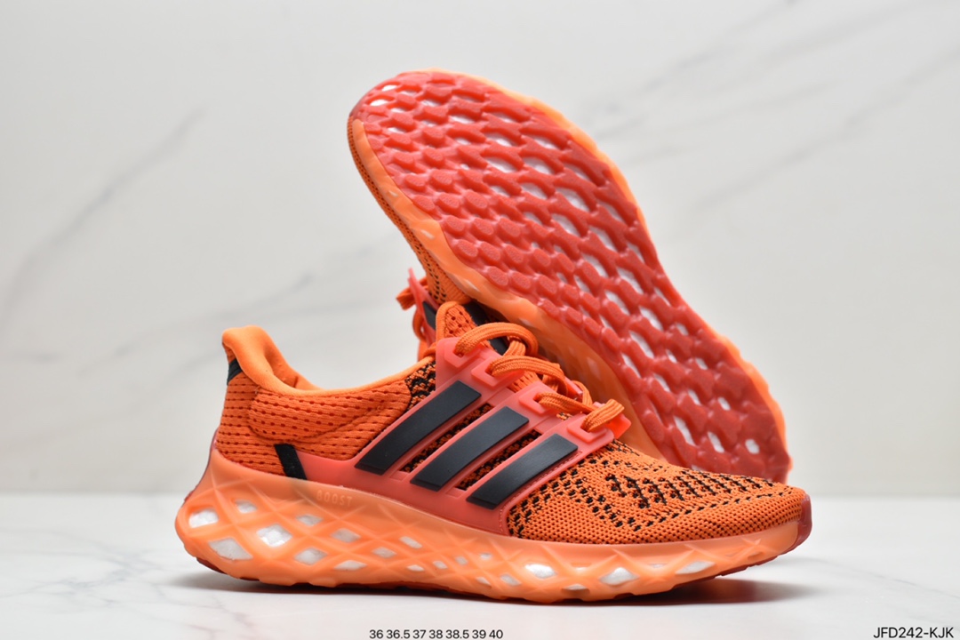 170 阿迪达斯ULTRABOOST WER DNA针织透气鞋面 真爆大底复古跑鞋GY4166