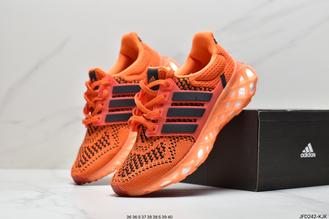 170 阿迪达斯ULTRABOOST WER DNA针织透气鞋面 真爆大底复古跑鞋GY4166