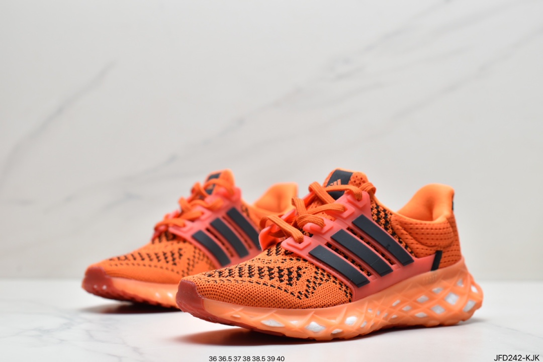 170 阿迪达斯ULTRABOOST WER DNA针织透气鞋面 真爆大底复古跑鞋GY4166