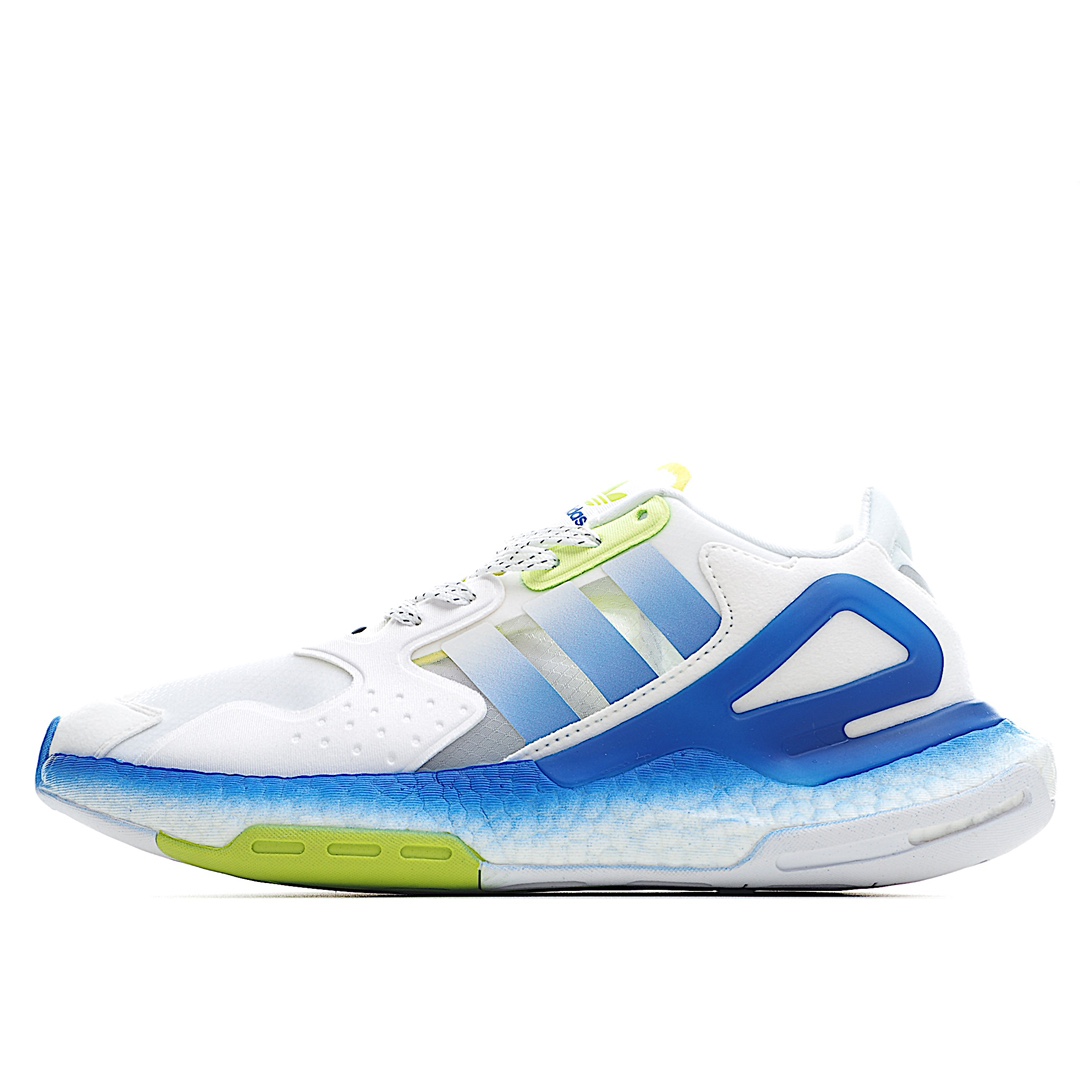 H0 公司级 真爆 全新阿迪AD三叶草 Originals Day Jogger Boost 慢跑者系列高弹复古休闲运动网纱跑鞋。夜行者2代