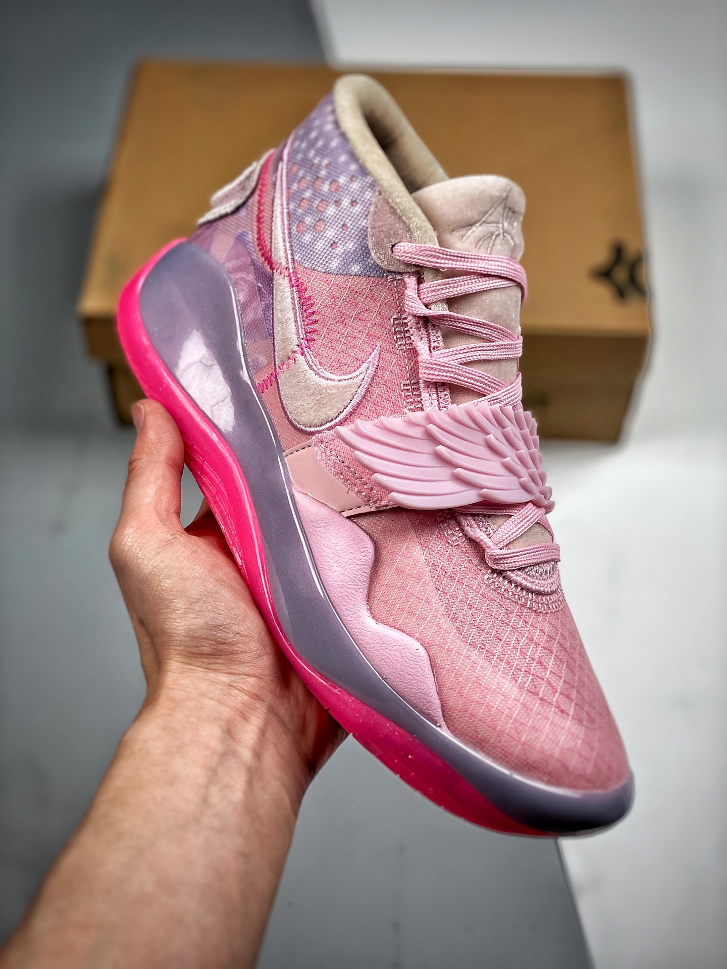 -2 Nike Zoom KD12 EP Cáncer de mama, Durant 12ª generación "Mejor Zapatilla del Año", oferta exclusiva de la …