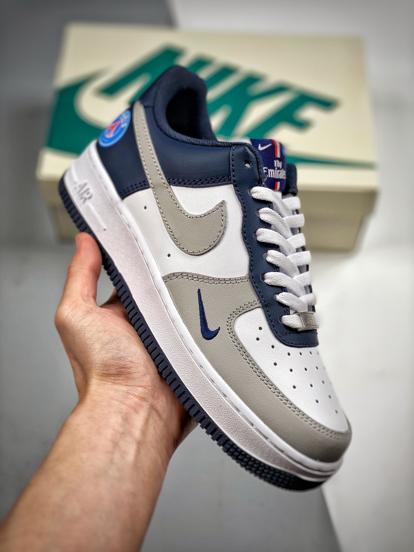 -3 NK Air Force 1 07 low Edición limitada de París, sincronizado oficialmente, nivel original, horma y plantilla origin…