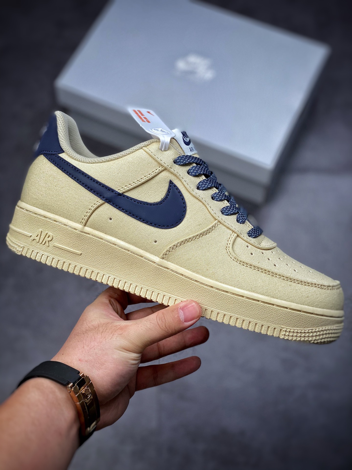 220  Nike Air Force 1 Low 07 3M帆布奶黄原楦头原纸板315122-109