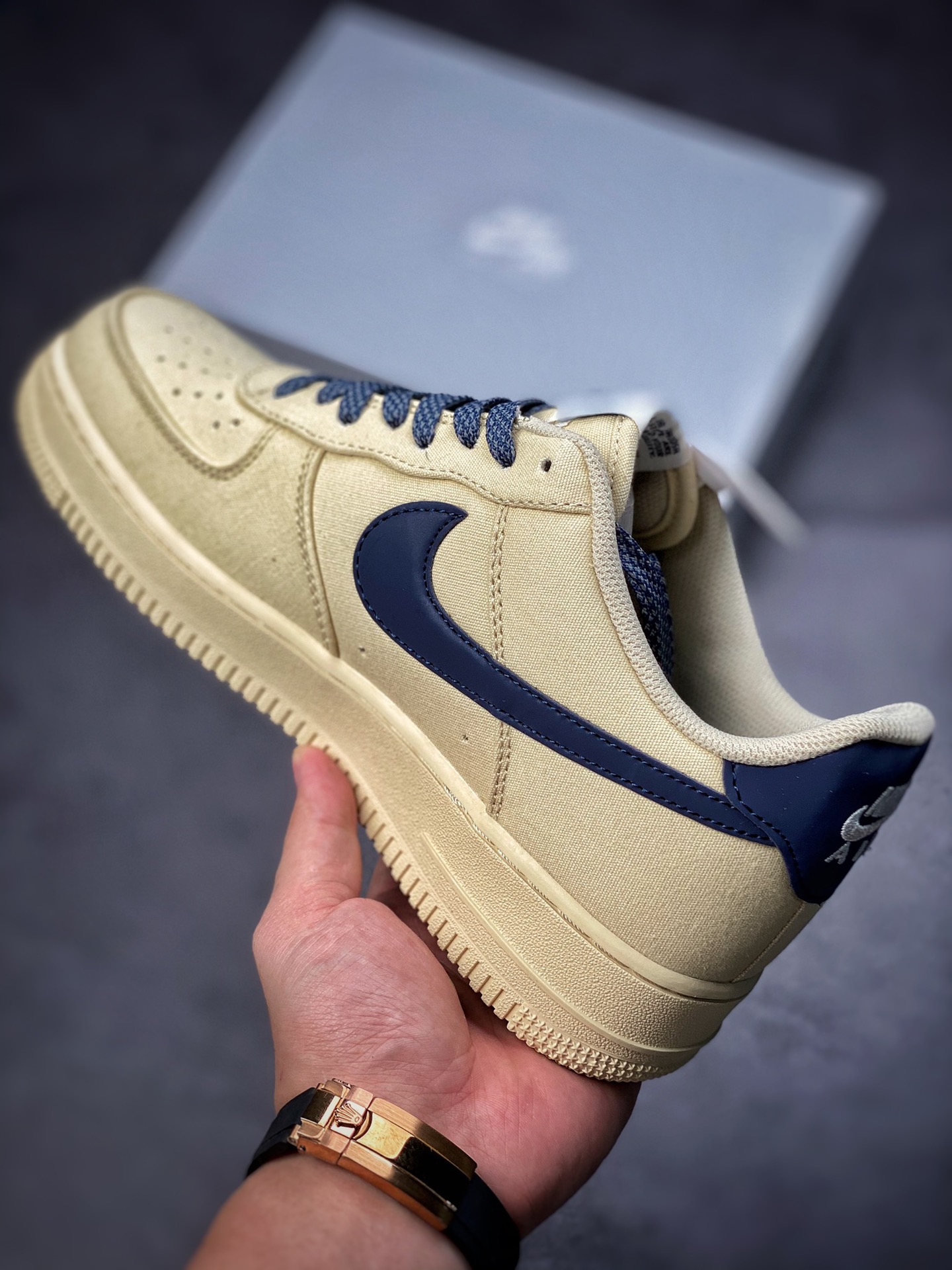 220  Nike Air Force 1 Low 07 3M帆布奶黄原楦头原纸板315122-109