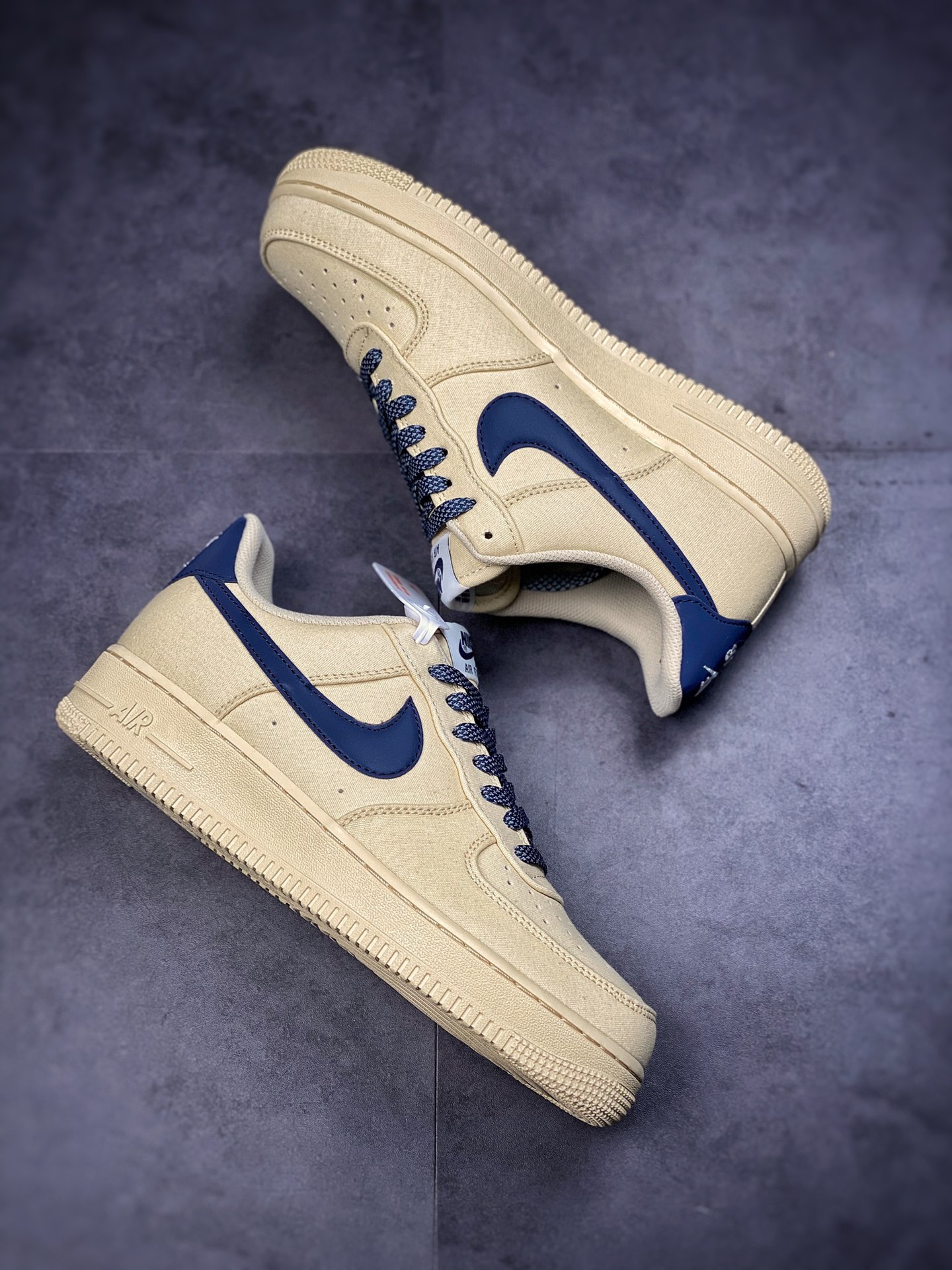 220  Nike Air Force 1 Low 07 3M帆布奶黄原楦头原纸板315122-109