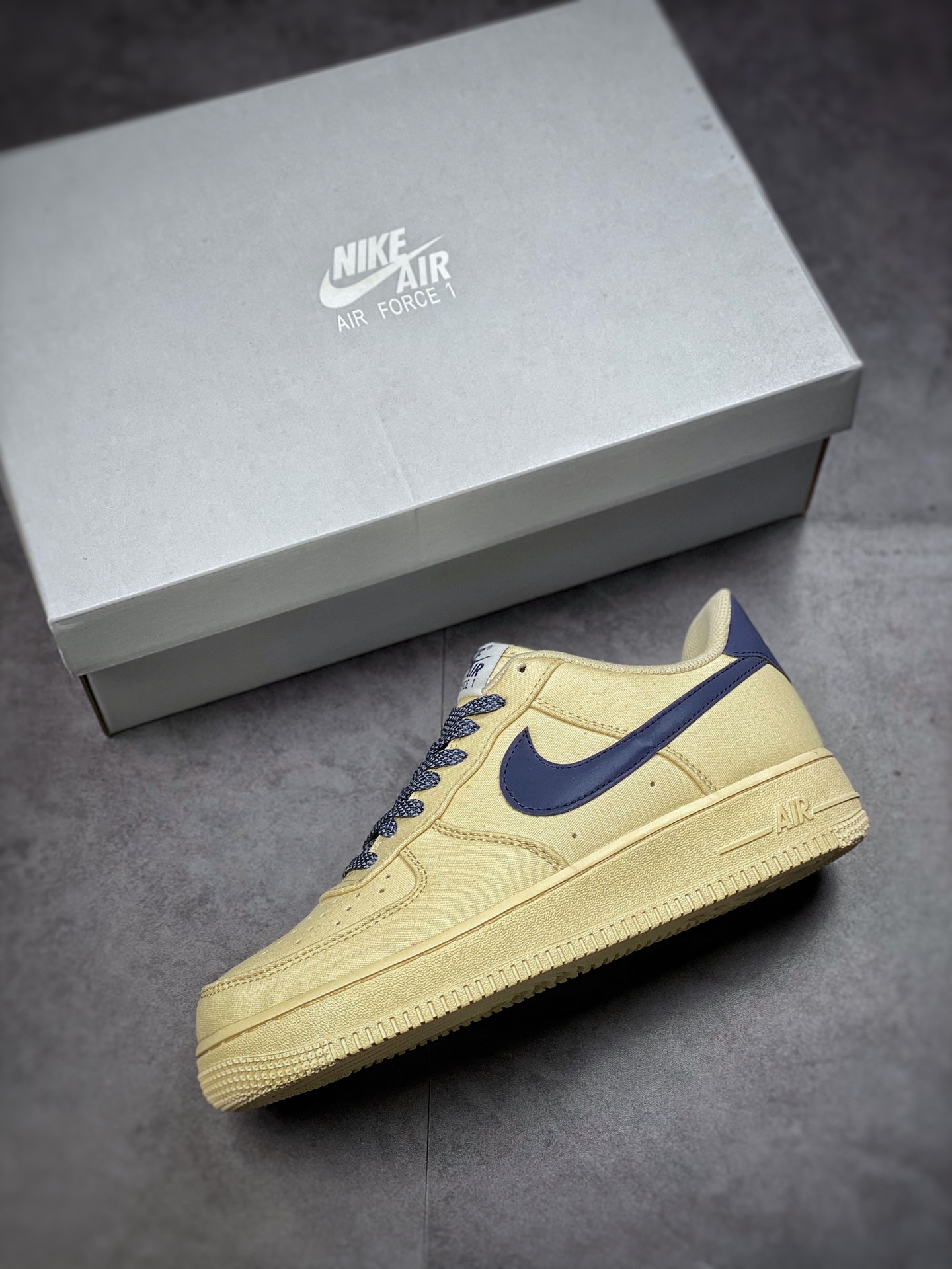 220  Nike Air Force 1 Low 07 3M帆布奶黄原楦头原纸板315122-109