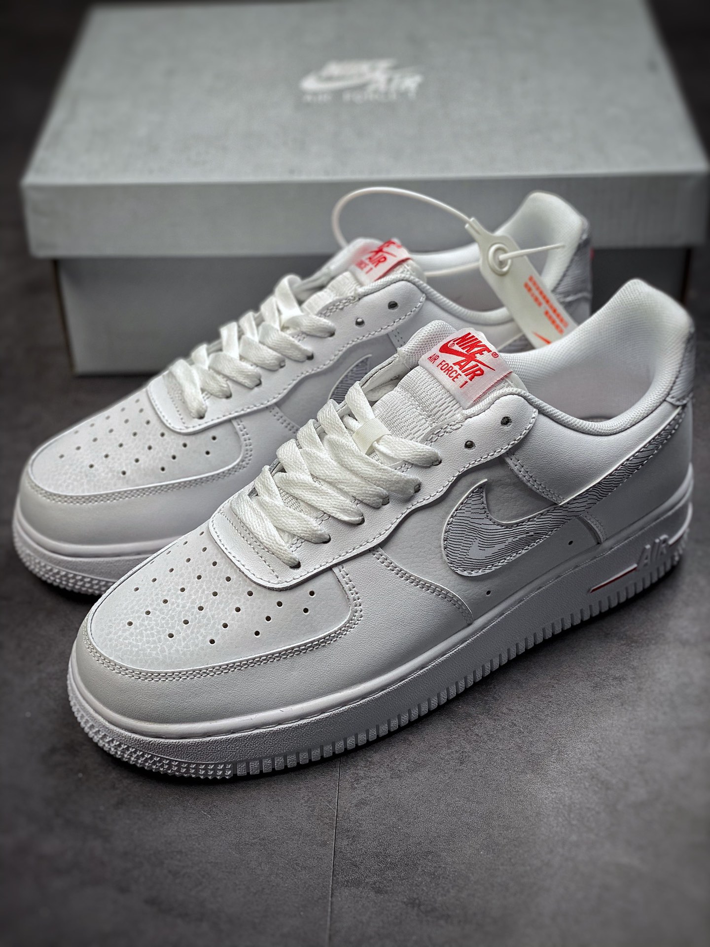 160  Nike Air Force 1 Low 07 白红灰山脉 DH3941-100
