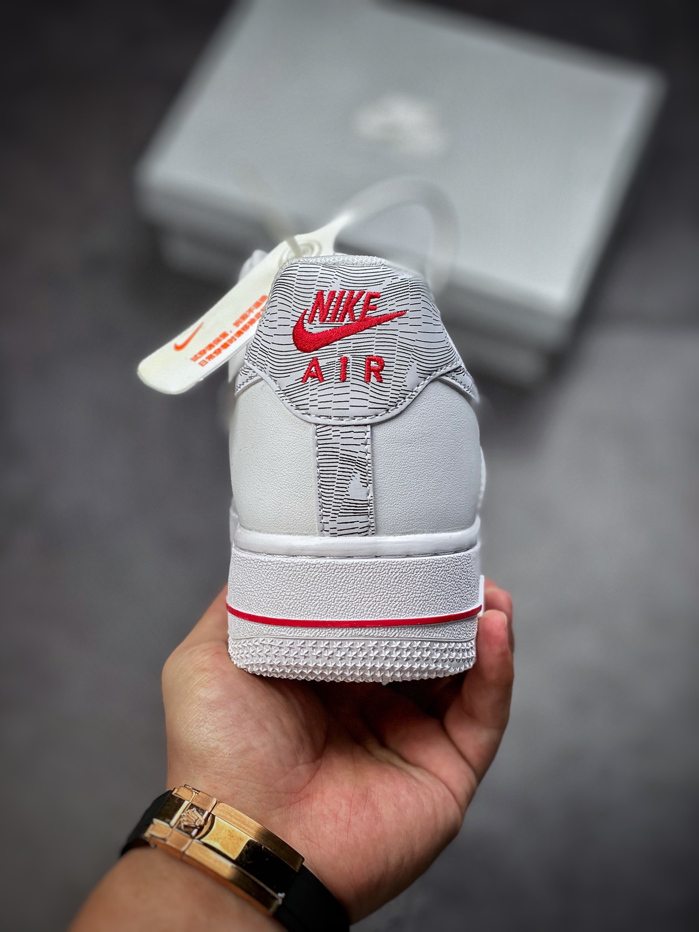 160  Nike Air Force 1 Low 07 白红灰山脉 DH3941-100