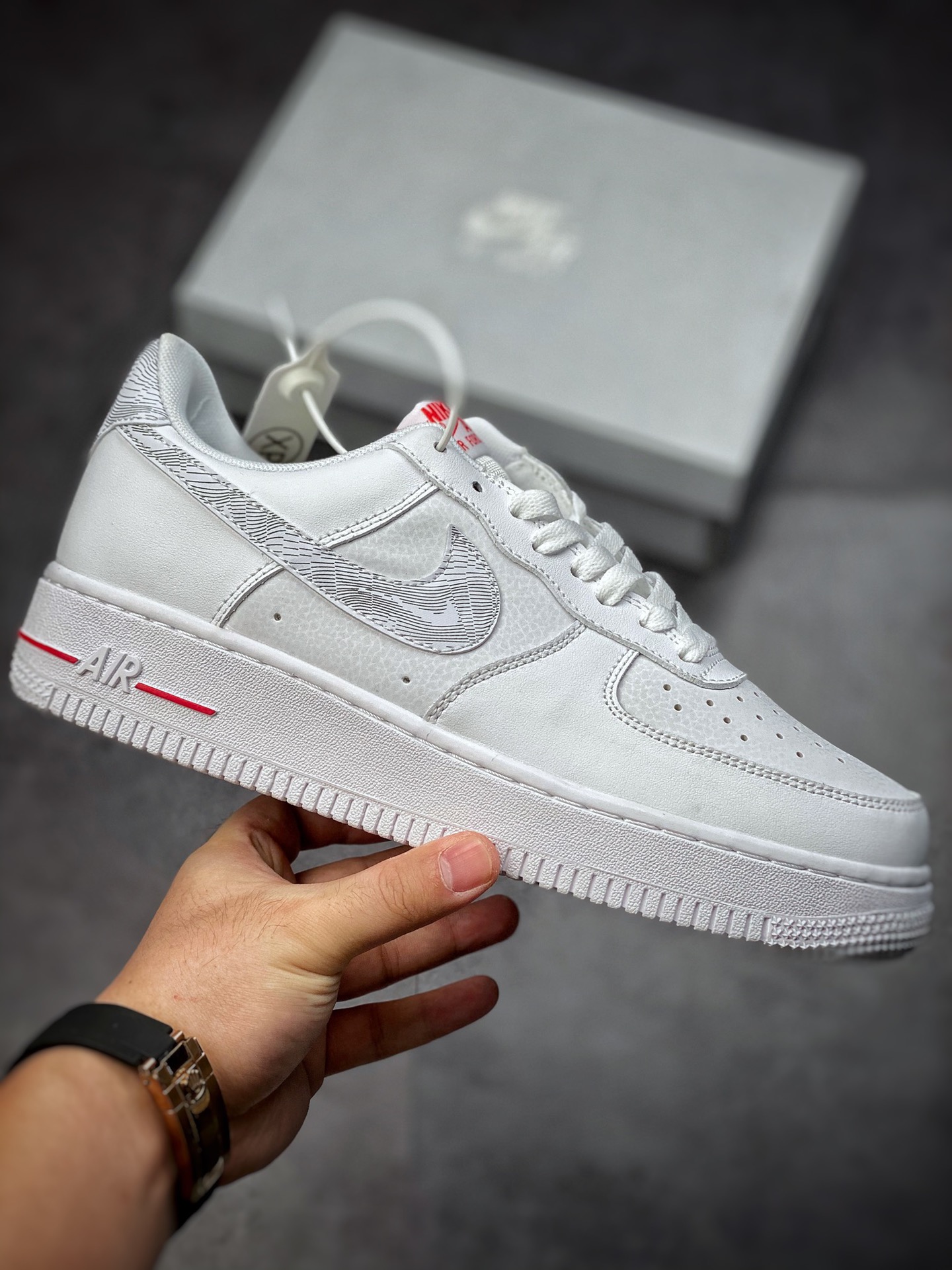 160  Nike Air Force 1 Low 07 白红灰山脉 DH3941-100