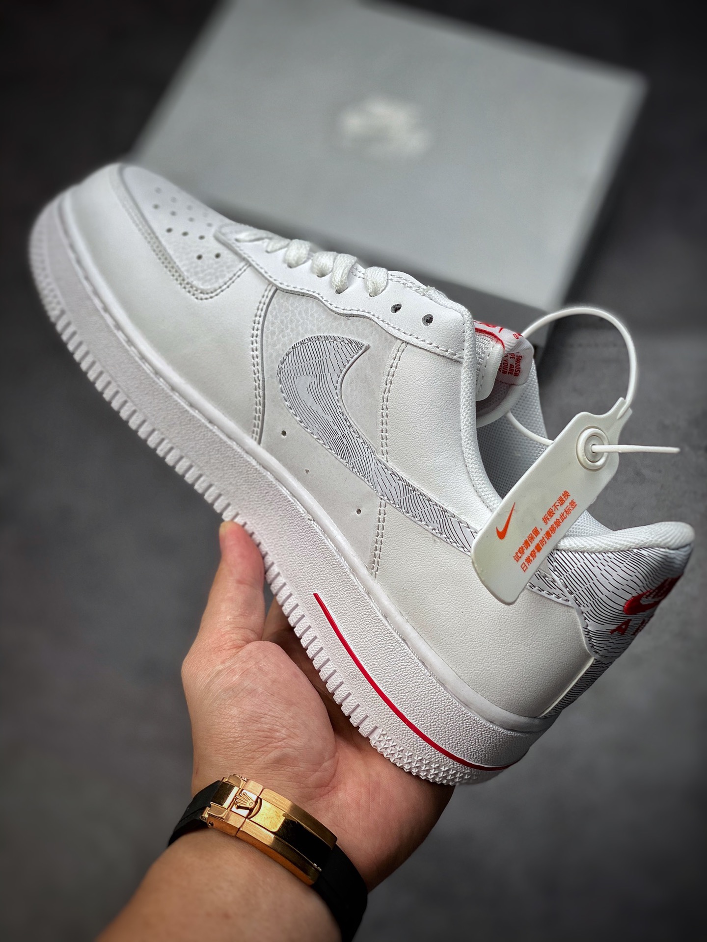 160  Nike Air Force 1 Low 07 白红灰山脉 DH3941-100
