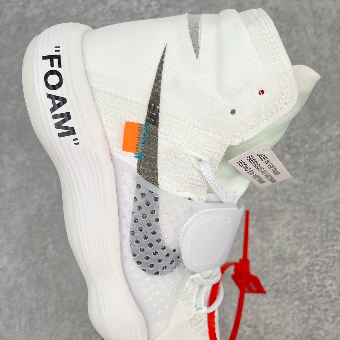 图片[6]-💰230 OFF-WHITE x NK Hyperdunk HD2017 OW联名实战篮球鞋 AJ4578-100 纯白的鞋款上点缀了黑色和橙/红色 以此构成配色主题 “FOAM”字样出现在中底侧面 鞋舌处的倒 Swoosh也颇值得玩味 最为显眼的莫过于Flyknit鞋面上增加的绑带设计 半透明的视觉效果用以呼应主题 尺码：40 40.5 41 42 42.5 43 44 44.5 45 46 编码：Cby3936000-运动鞋