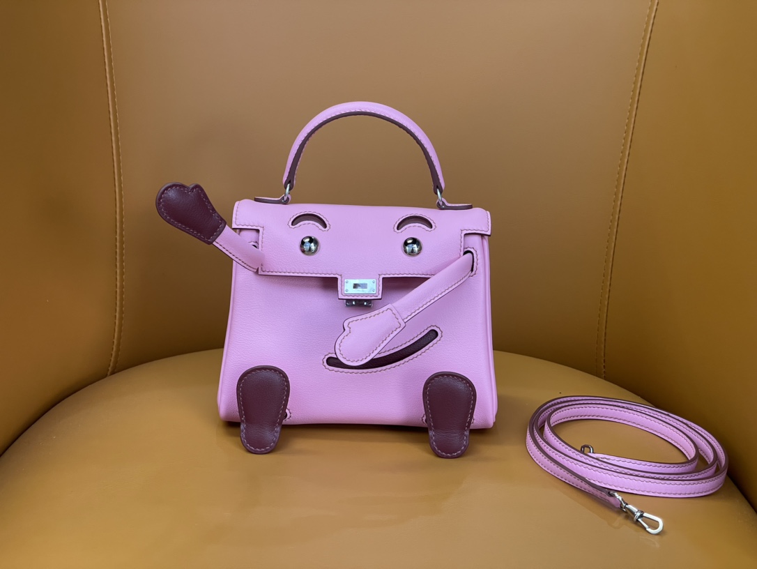 Hermes Kelly Shop
 Handbags Crossbody & Shoulder Bags Pink Silver Hardware Fashion