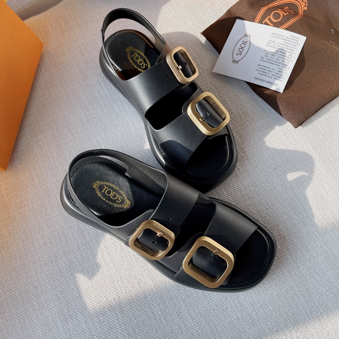 Luxurious Todd’s Summer Sandals in Italian Leather with Branded Details - 图片 2