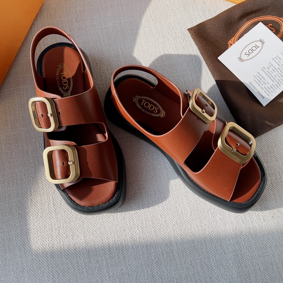 Luxurious Italian Summer Sandals by Todds: High-quality leather, stylish design, comfortable fit. - 图片 3
