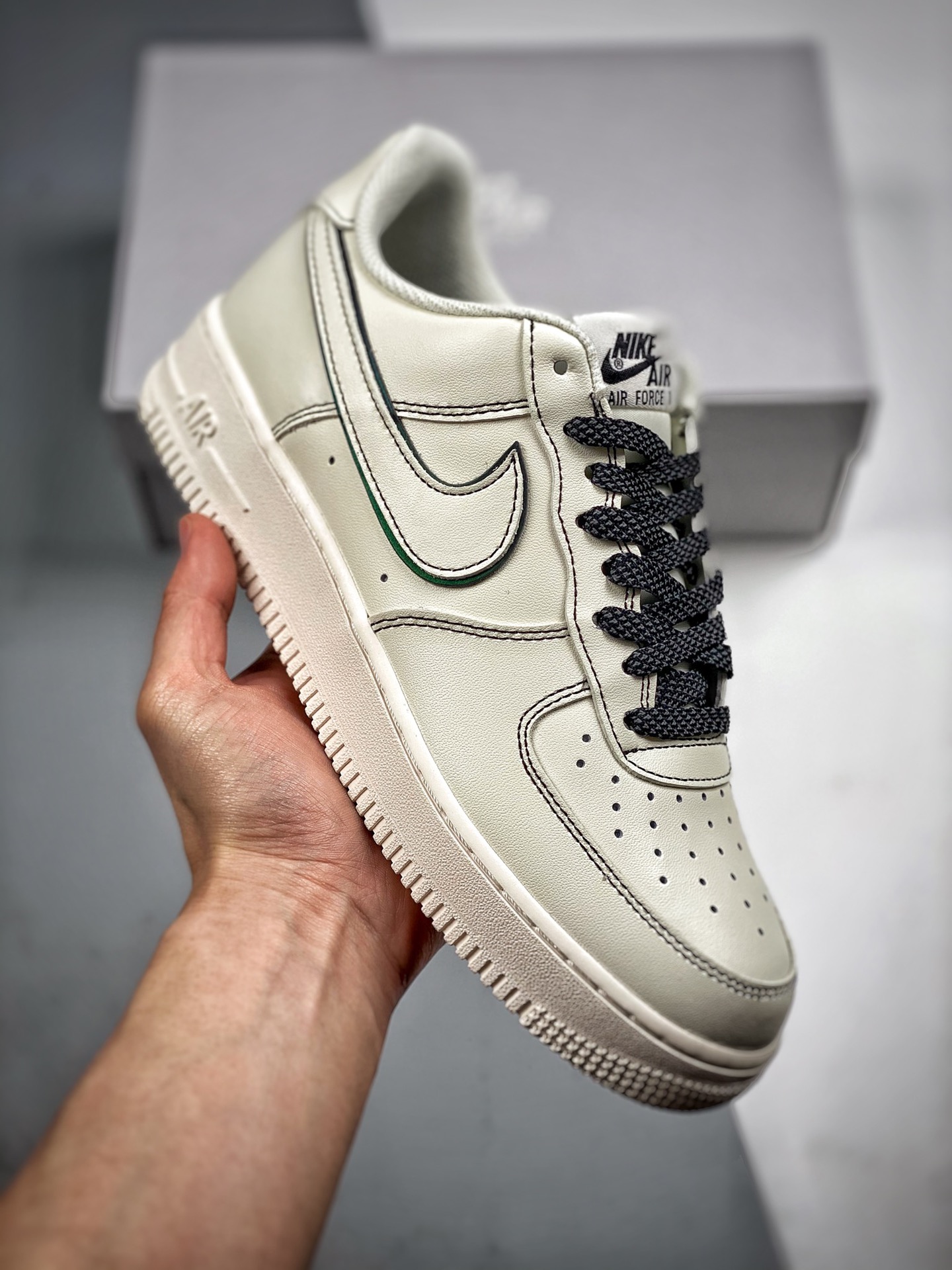 -3 Nike Air Force 1 Low '07 "Bugs Bunny" blanco y negro cielo estrellado, Air Force 1 de caña baja zapatillas casuales …