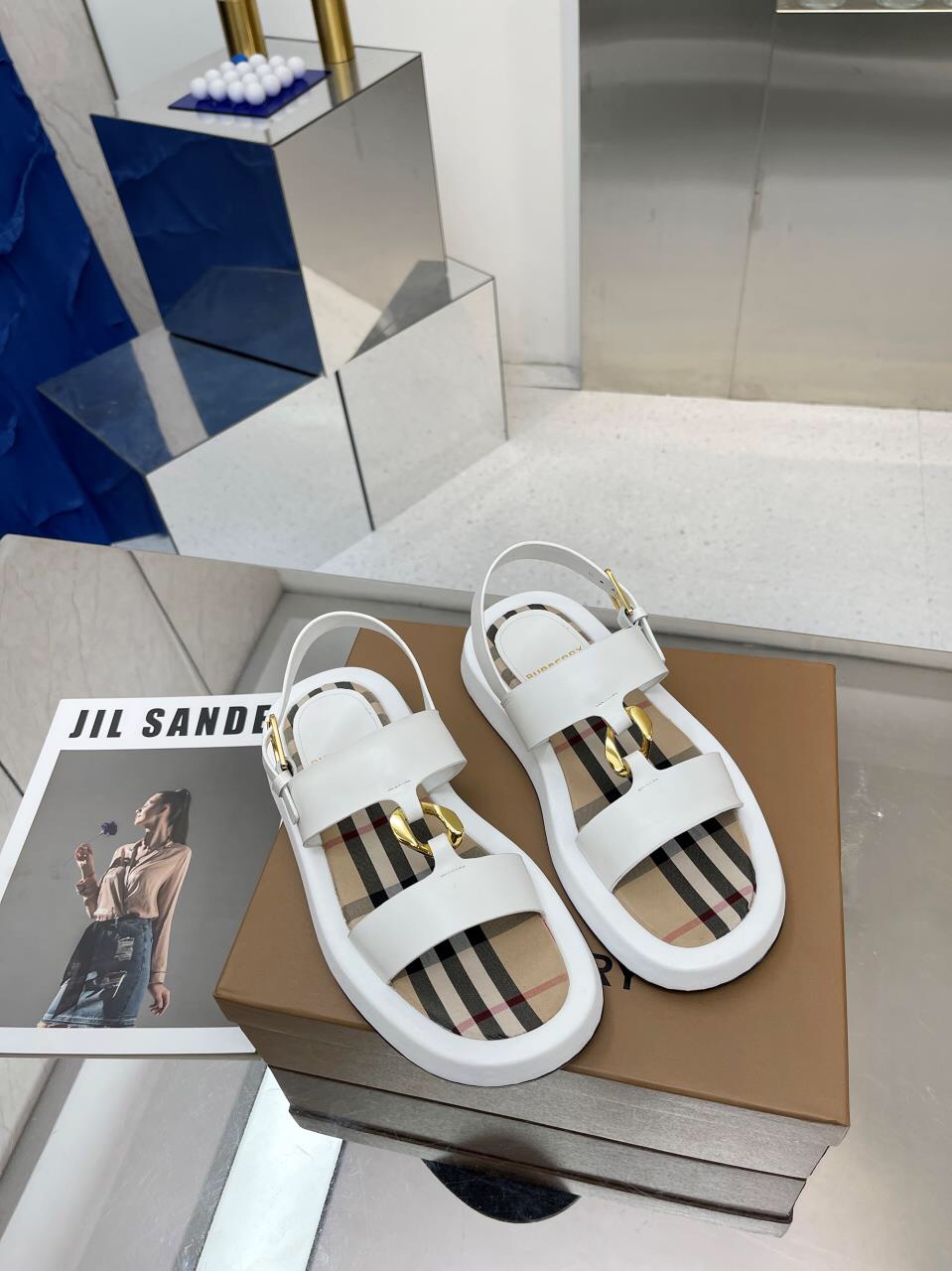 Burberry Burberry 2022 estallido de la línea bordada clásica zapatillas a cuadros envío, la compra d