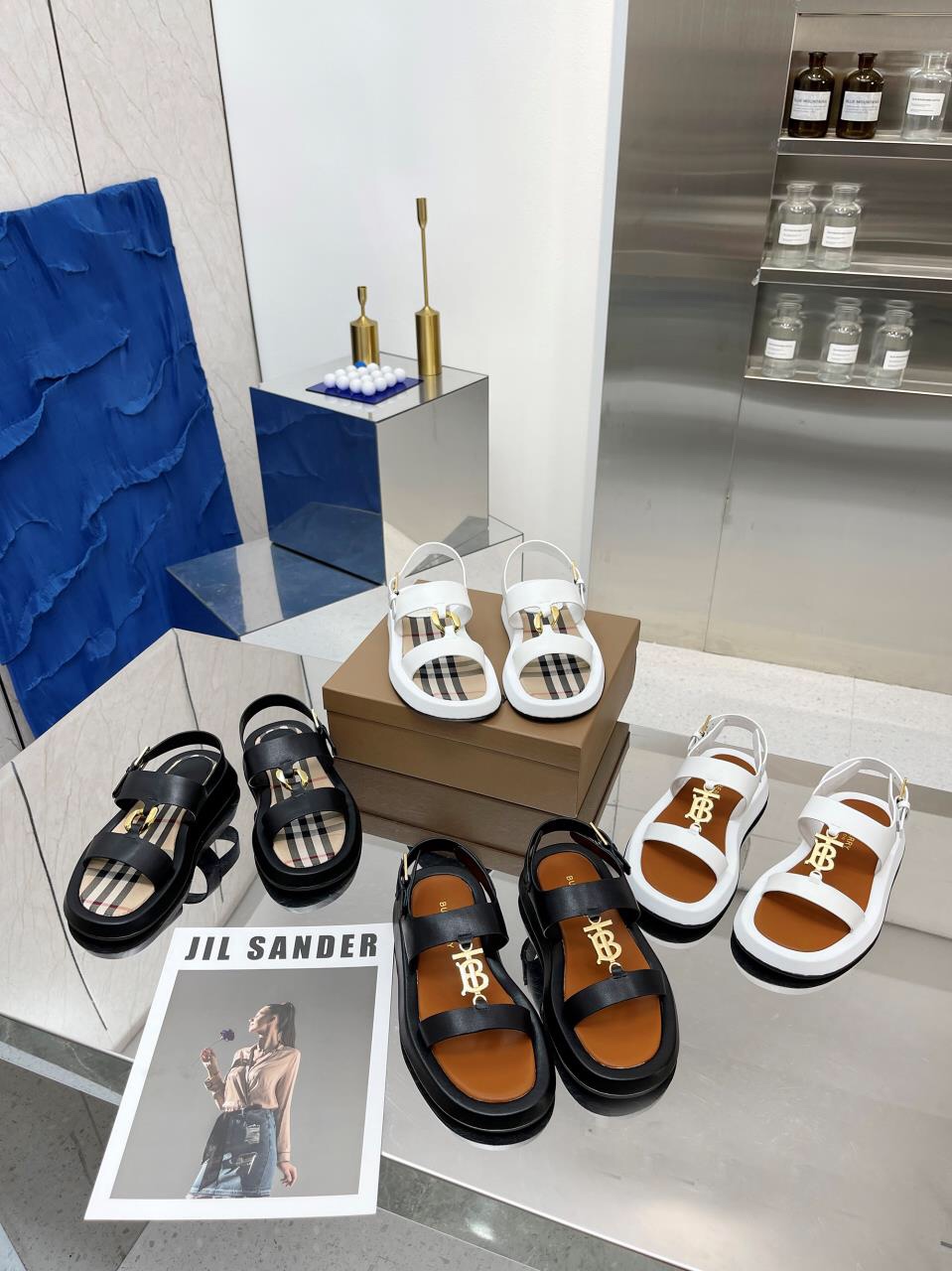 Burberry Burberry 2022 estallido de la línea bordada clásica zapatillas a cuadros envío, la compra d